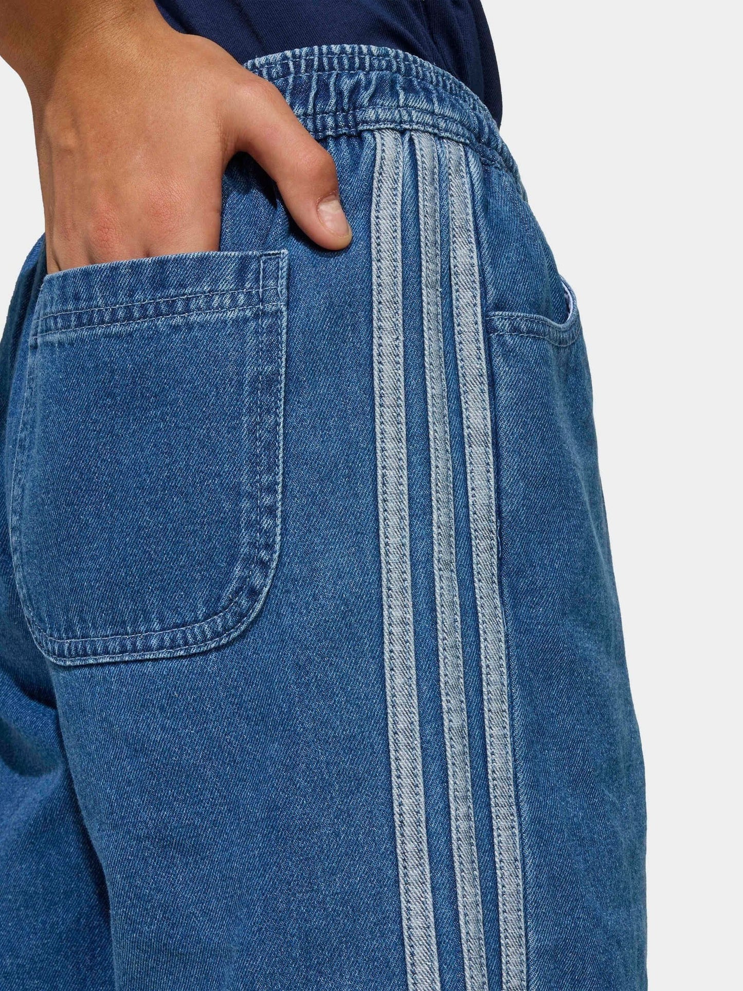 Dsiney Kidz - adidas Originals Blue Denim Jort Shorts image 4