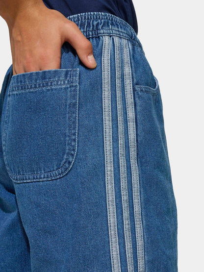 Dsiney Kidz - adidas Originals Blue Denim Jort Shorts image 4