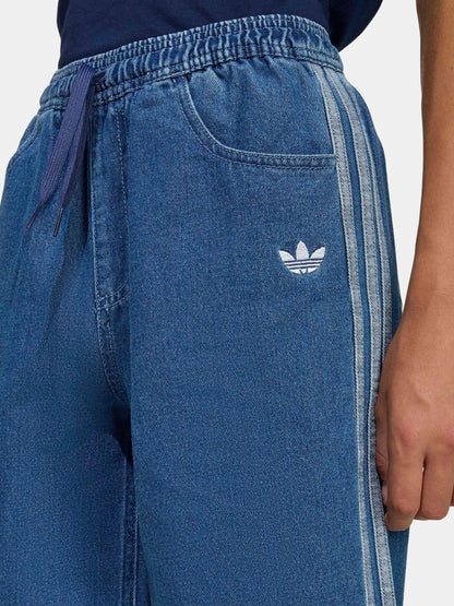 Dsiney Kidz - adidas Originals Blue Denim Jort Shorts image 5