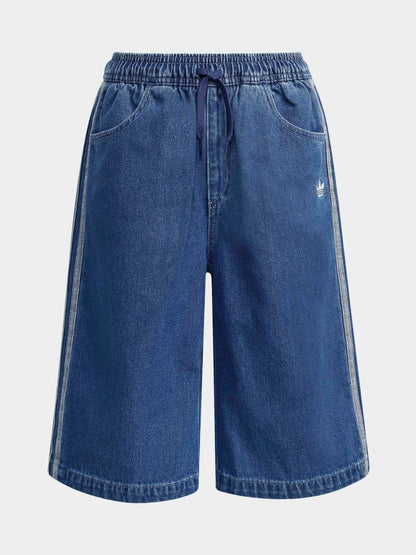 Dsiney Kidz - adidas Originals Blue Denim Jort Shorts image 6