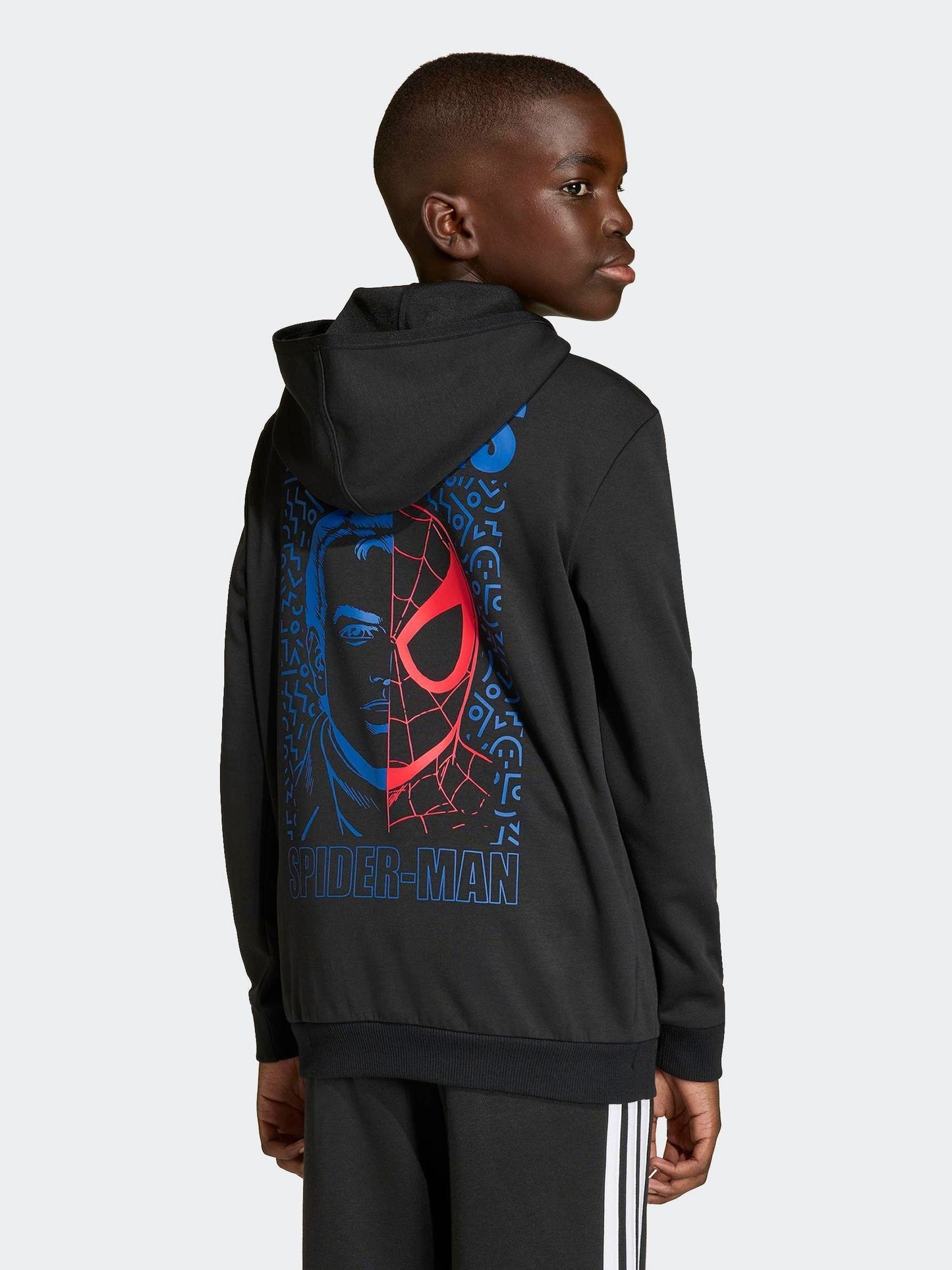 Dsiney Kidz - adidas Black Marvel Spider-Man Graphic Hoodie image 1