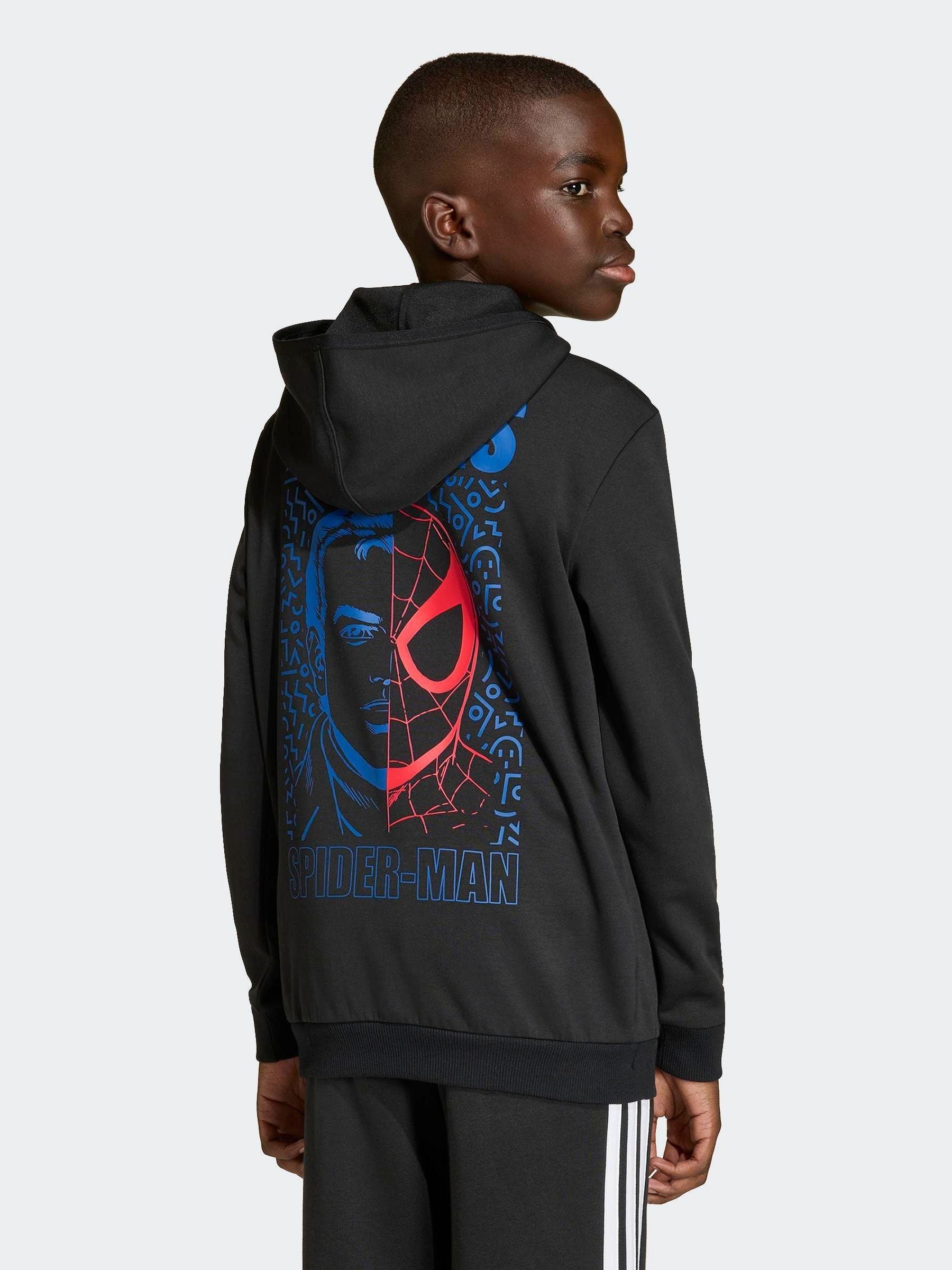 Dsiney Kidz - adidas Black Marvel Spider-Man Graphic Hoodie image 1