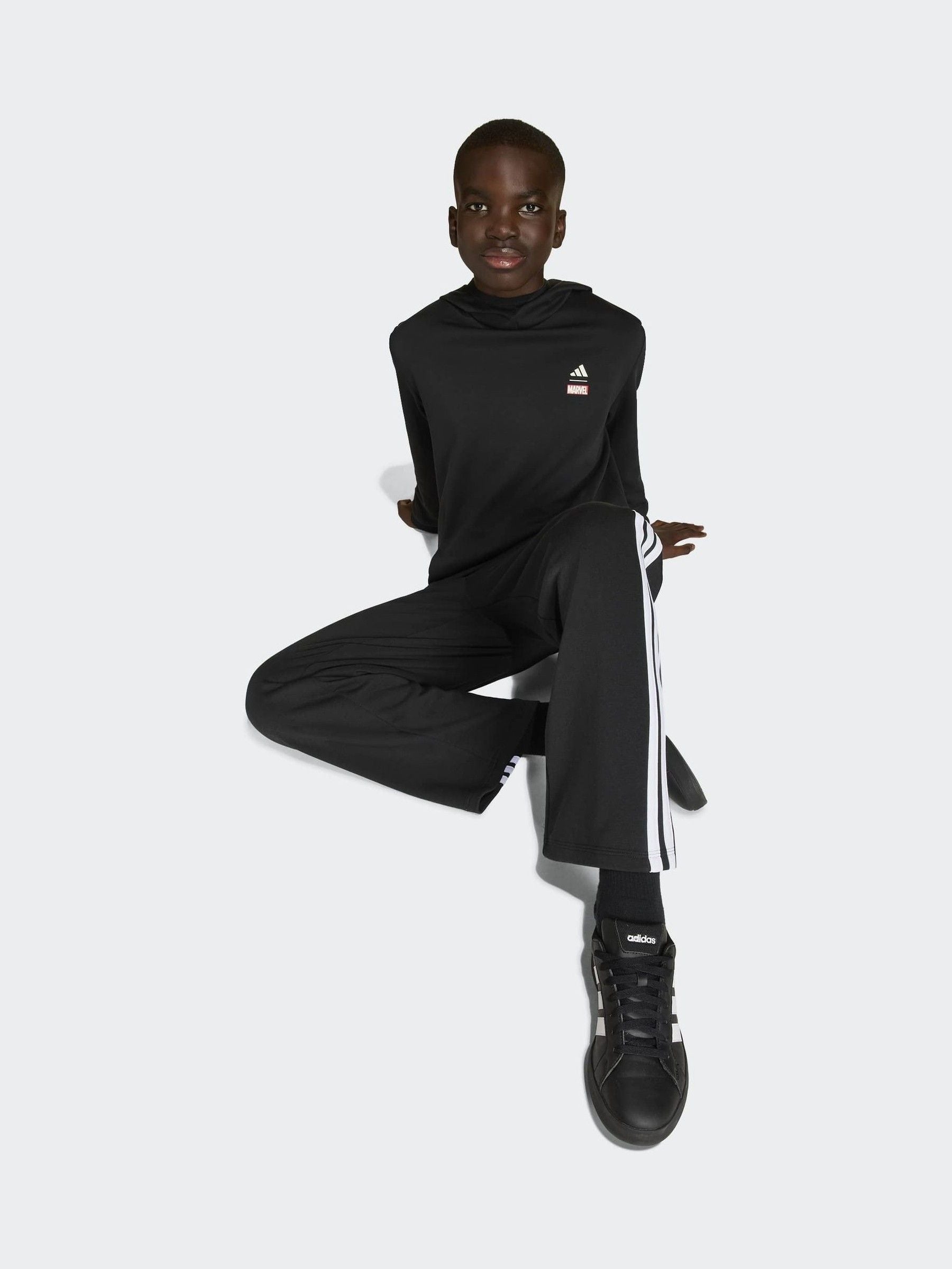 Dsiney Kidz - adidas Black Marvel Spider-Man Graphic Hoodie image 3