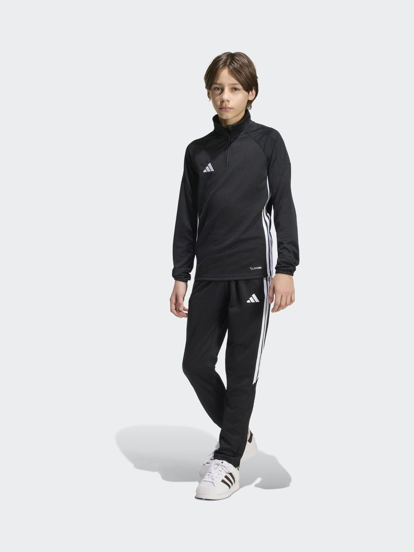 Dsiney Kidz - adidas Black Tiro Essentials Quarter Zip Training Top image 3