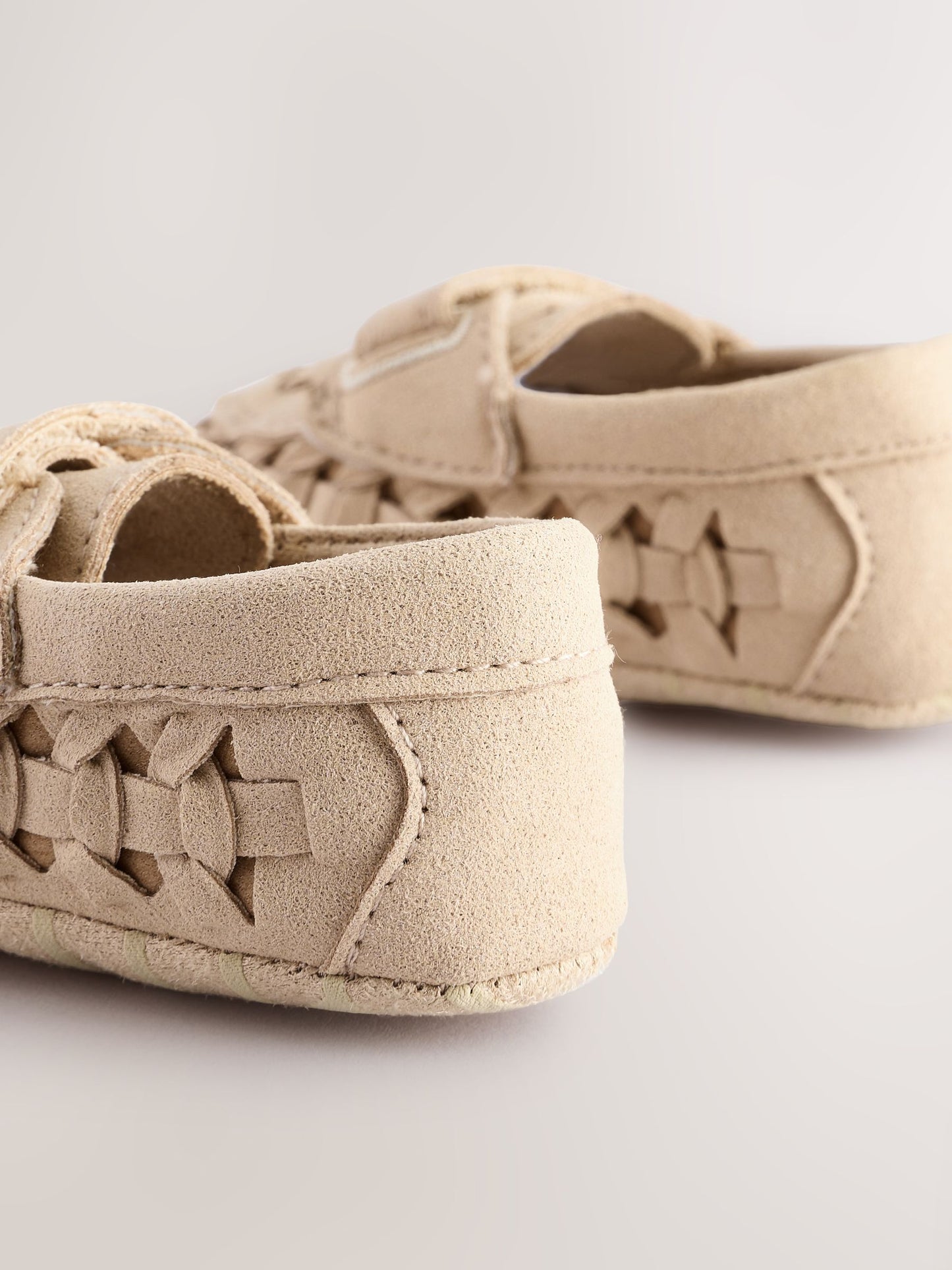Neutral Touch Fastening Baby Woven Loafers (0-2mths) image 4