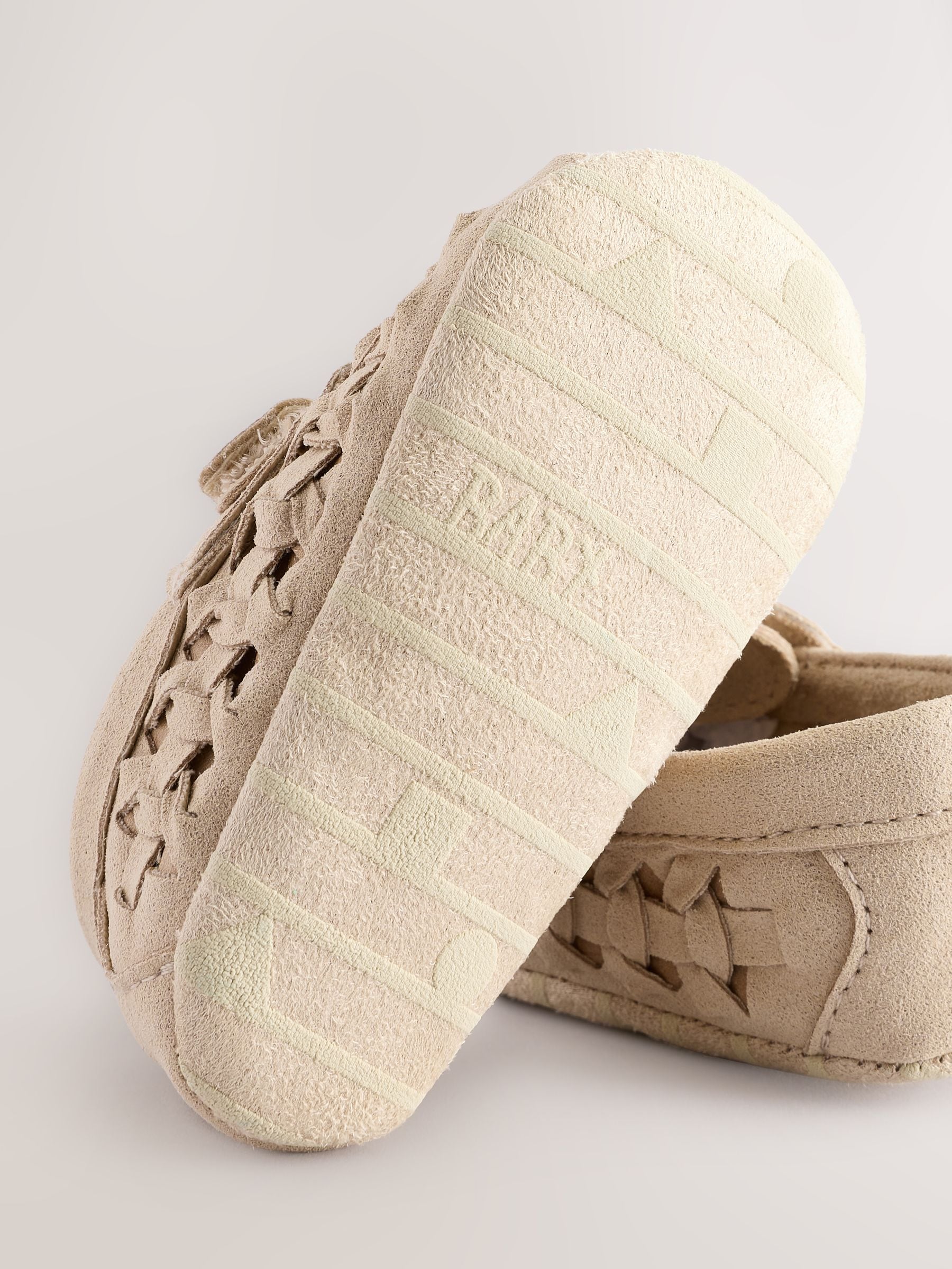 Neutral Touch Fastening Baby Woven Loafers (0-2mths) image 5