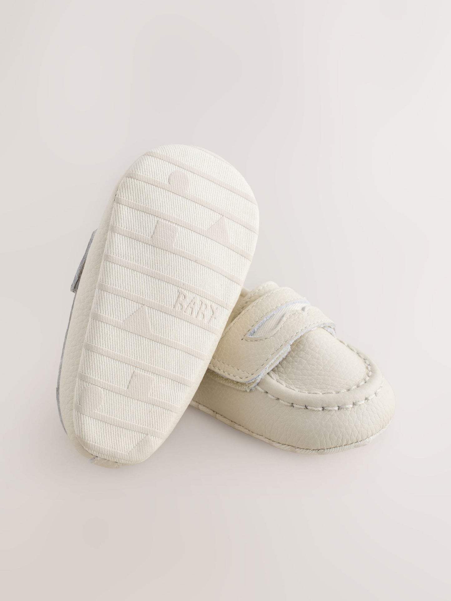White Touch Fastening Baby Loafers (0-2mths) image 4
