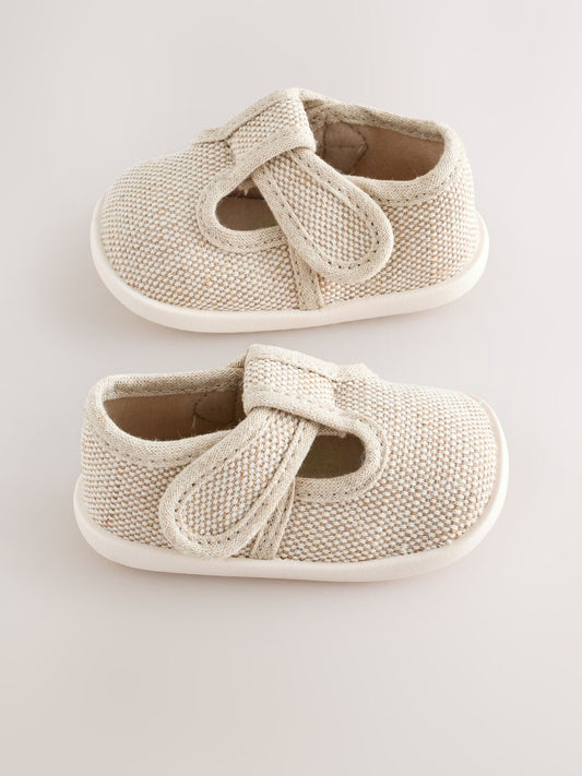 Neutral Crawler T-Bar Baby Shoes (0-2mths) image 1