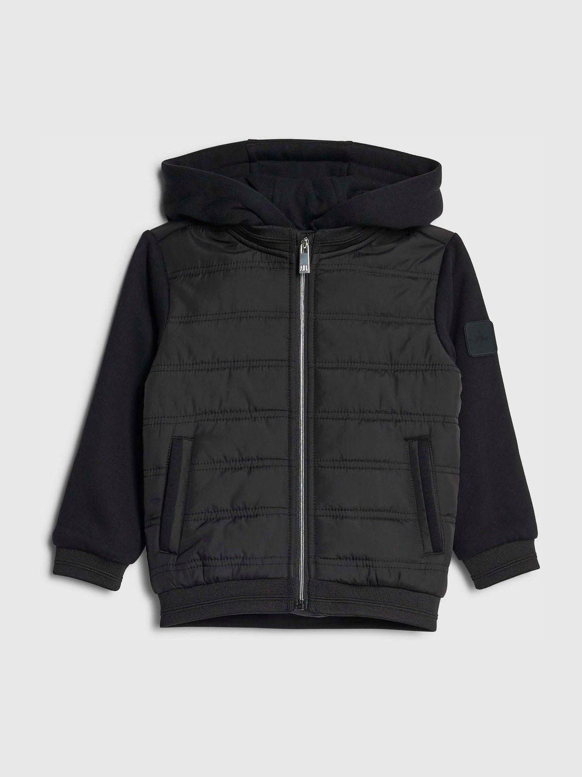 Dsiney Kidz - River Island Black Padded Hybrid Hood Jacket image 1