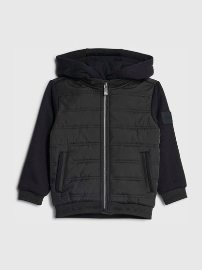 Dsiney Kidz - River Island Black Padded Hybrid Hood Jacket image 1