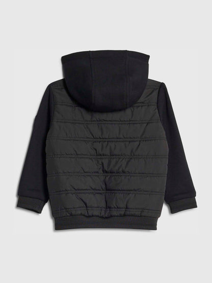 Dsiney Kidz - River Island Black Padded Hybrid Hood Jacket image 2
