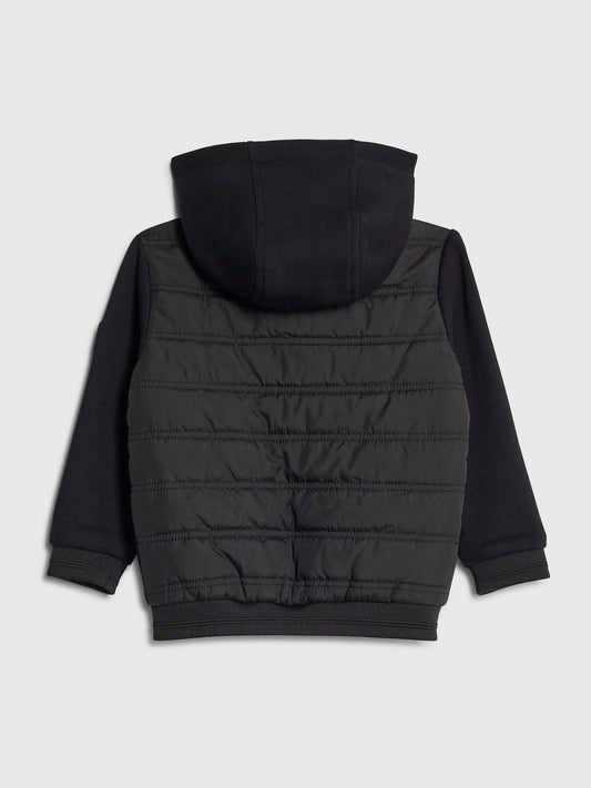 Dsiney Kidz - River Island Black Padded Hybrid Hood Jacket image 2