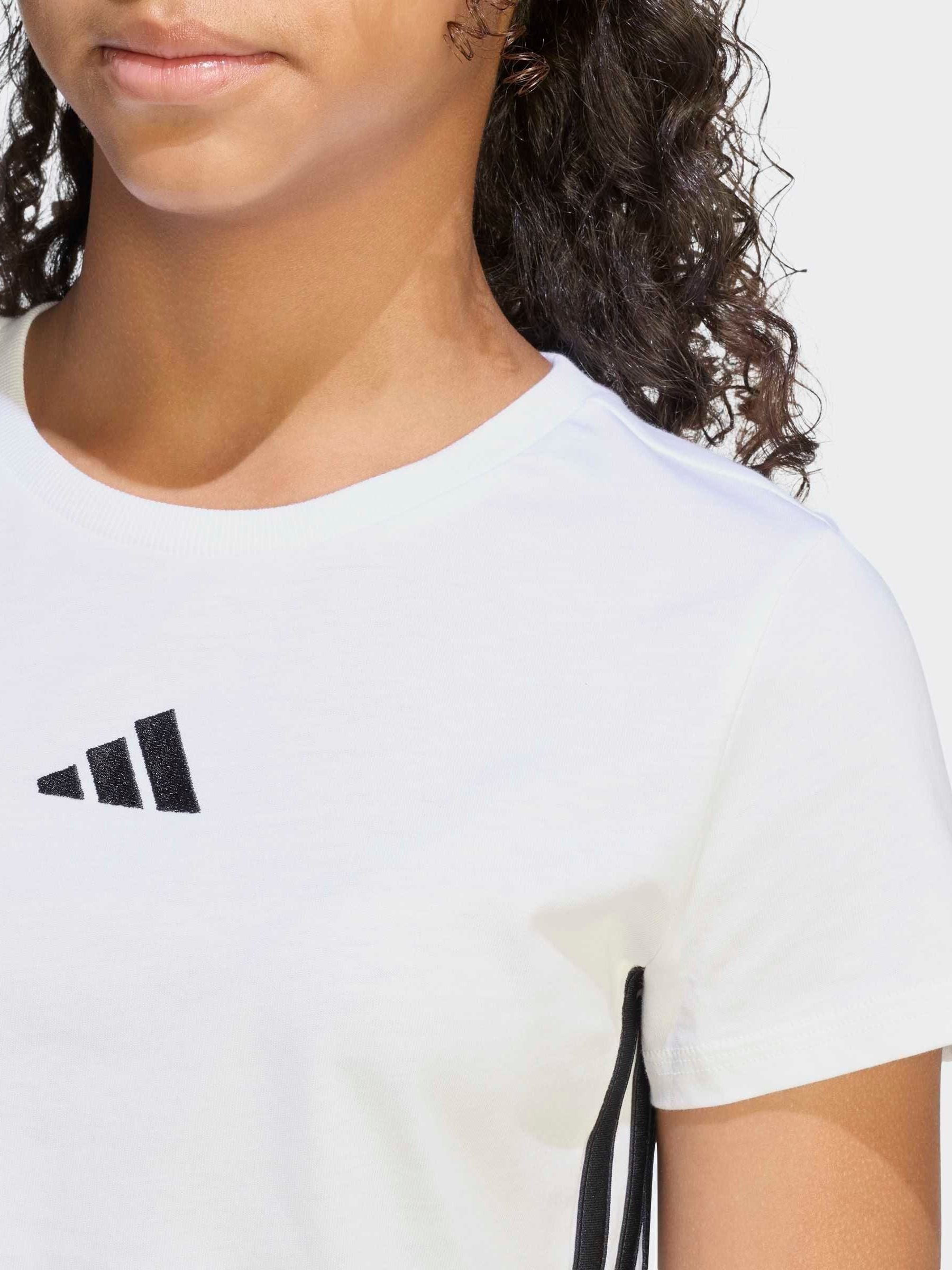 Dsiney Kidz - adidas White 3-Stripes Essentials Baby T-Shirt image 2