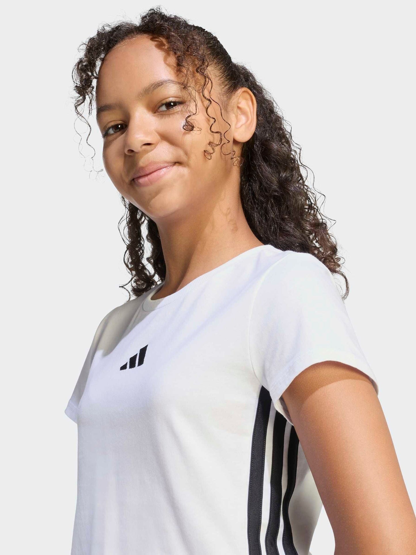 Dsiney Kidz - adidas White 3-Stripes Essentials Baby T-Shirt image 3