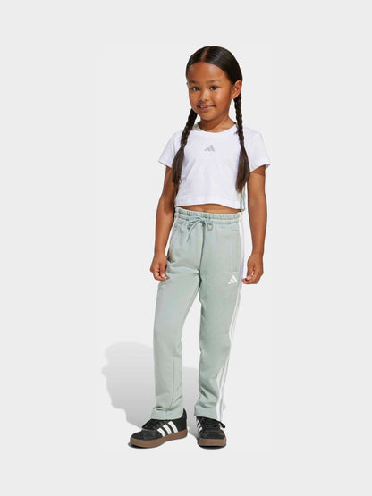 Dsiney Kidz - adidas White 3-Stripes Baby T-Shirt and Jogger Little Kids Set image 1