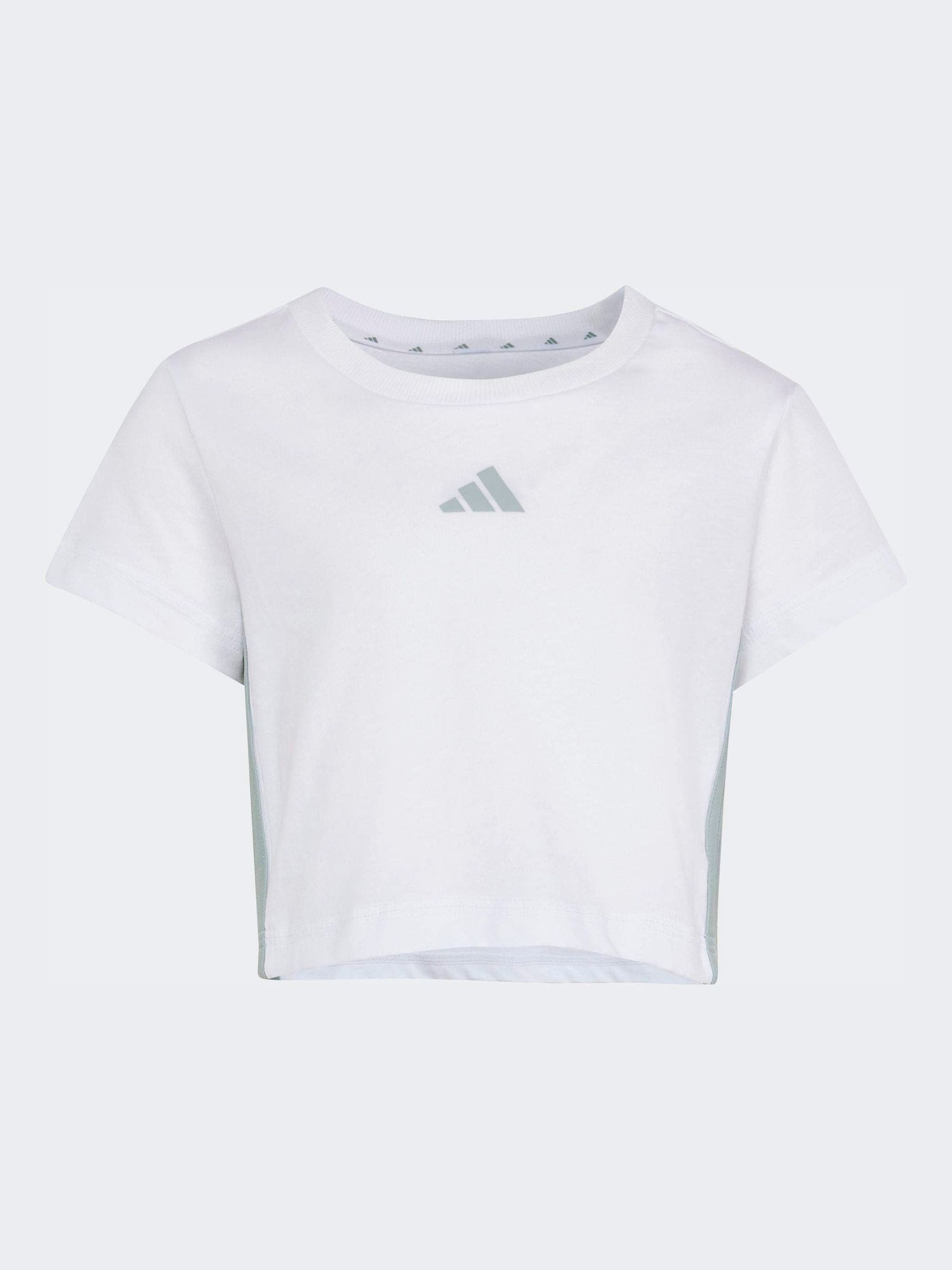 Dsiney Kidz - adidas White 3-Stripes Baby T-Shirt and Jogger Little Kids Set image 7