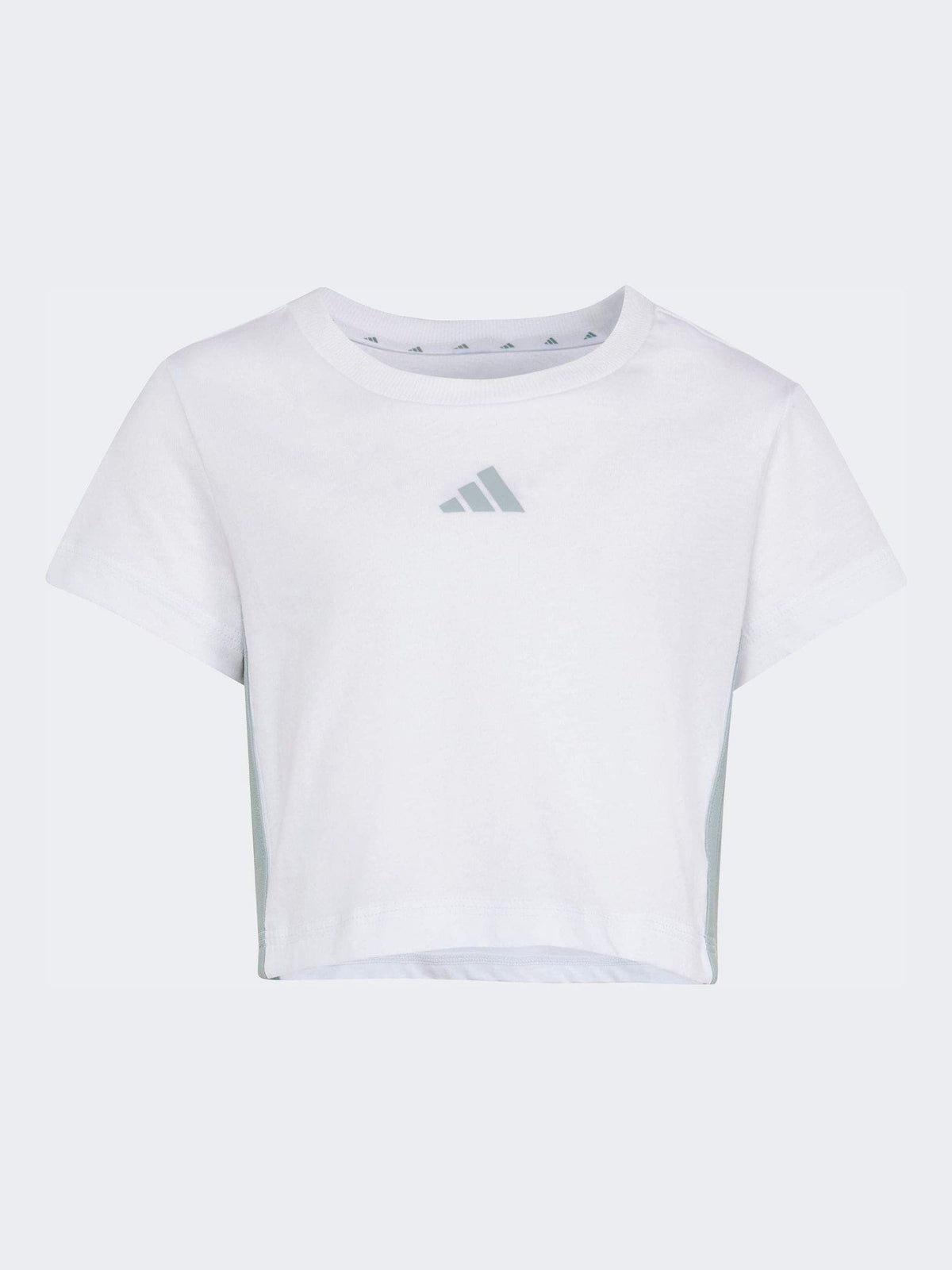 Dsiney Kidz - adidas White 3-Stripes Baby T-Shirt and Jogger Little Kids Set image 7