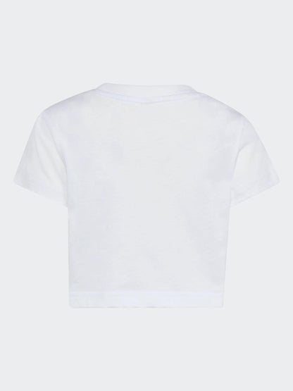 Dsiney Kidz - adidas White 3-Stripes Baby T-Shirt and Jogger Little Kids Set image 8
