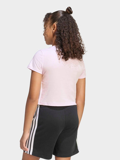 Dsiney Kidz - adidas Purple 3-Stripes Essentials Baby T-Shirt image 2