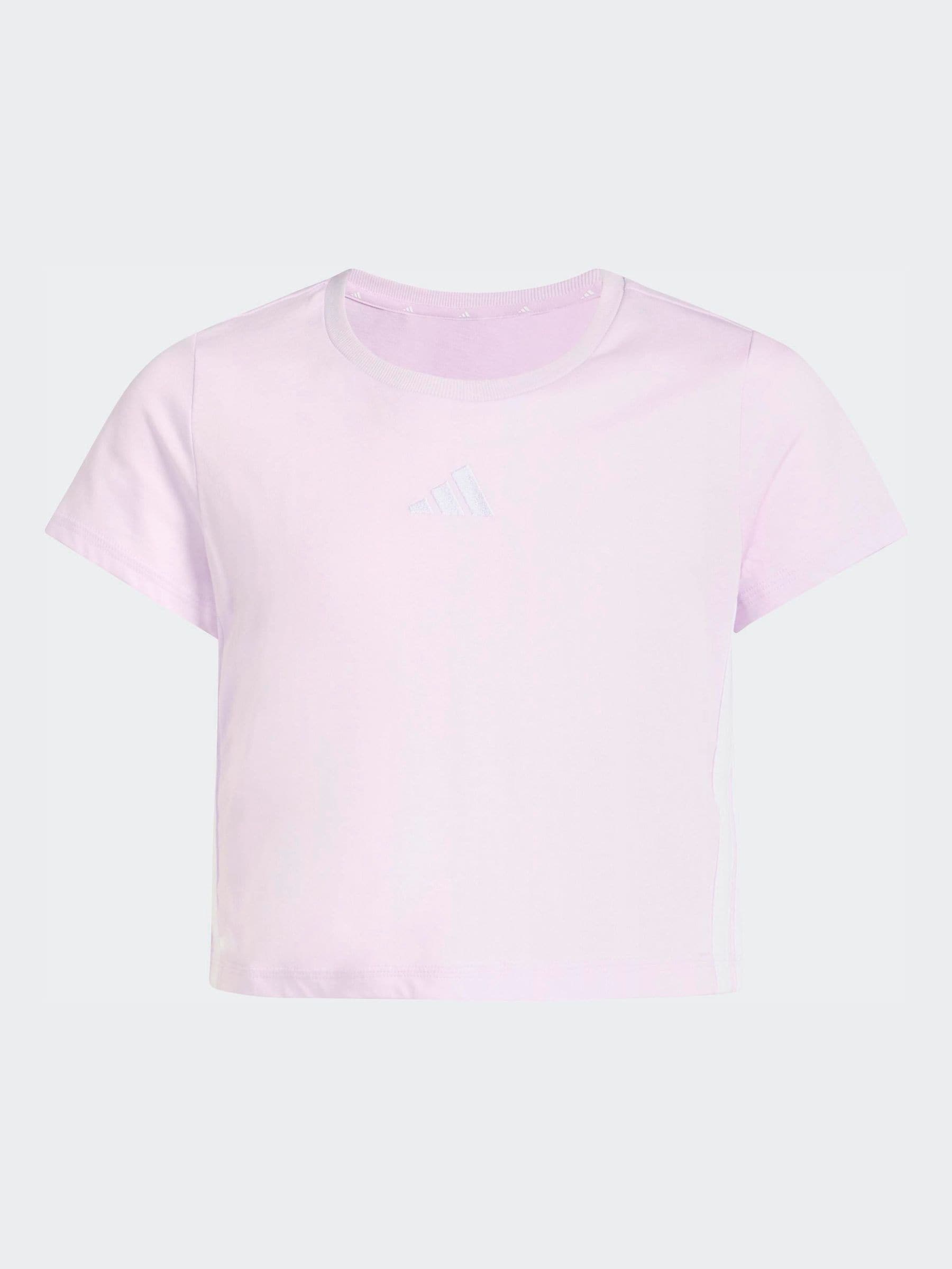 Dsiney Kidz - adidas Purple 3-Stripes Essentials Baby T-Shirt image 6