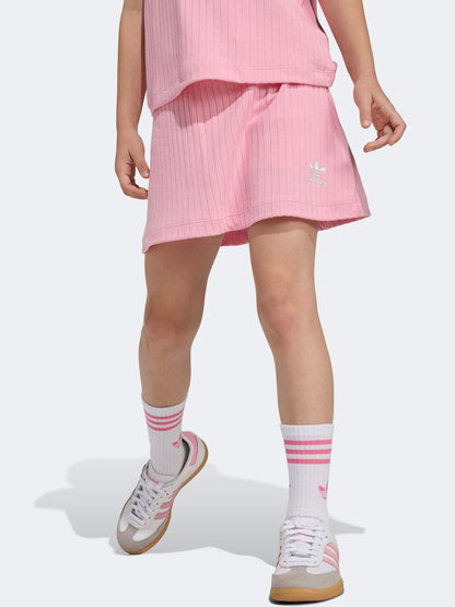 Dsiney Kidz - adidas Originals Pink Rib T-Shirt and Skirt Little Kids Set image 5