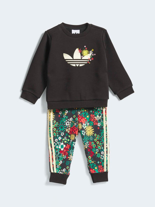 adidas Originals Black x Liberty London Sweatshirt and Joggers Infant Set image 1