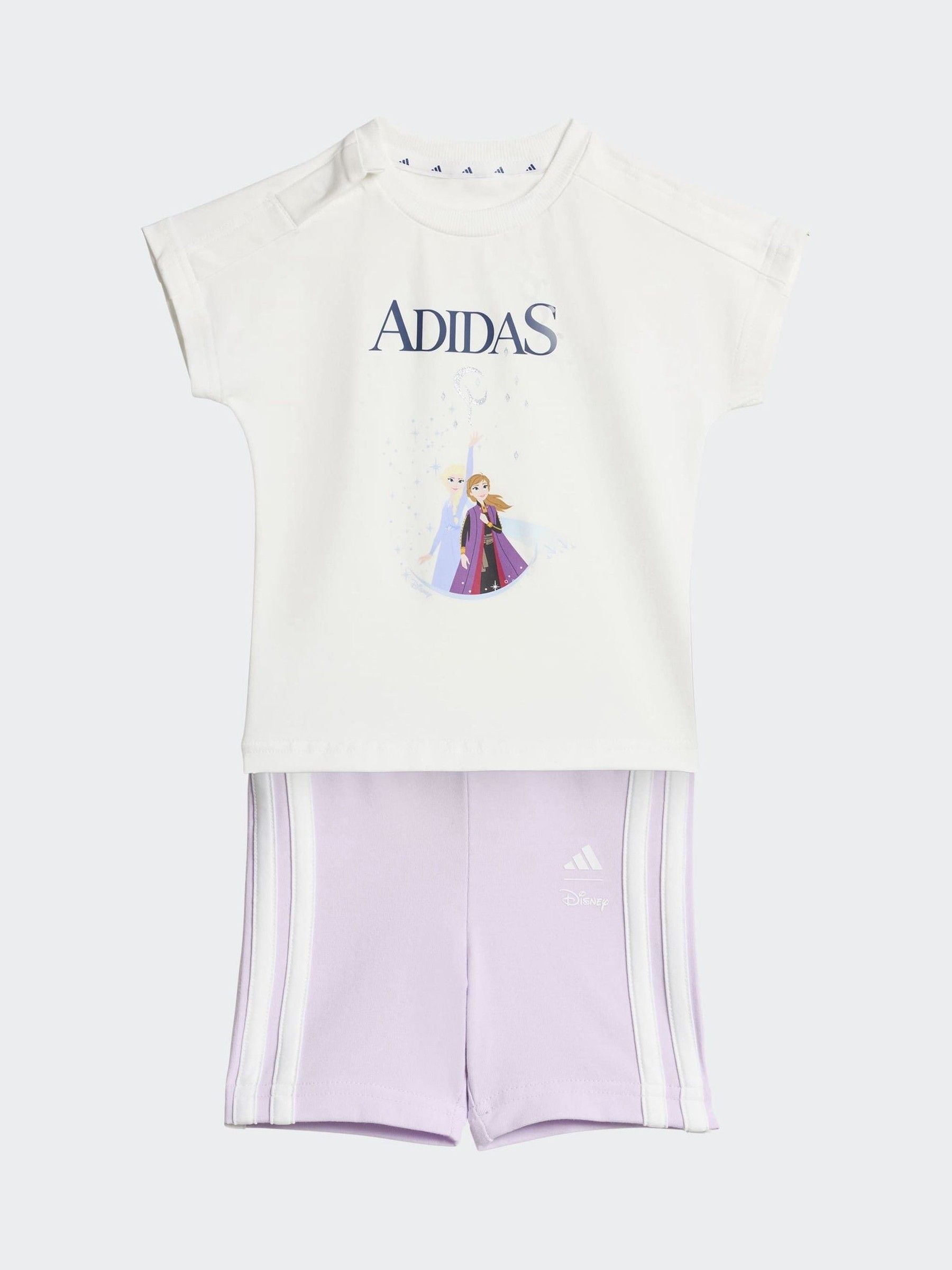adidas White Disney Frozen Top and Short Set image 1