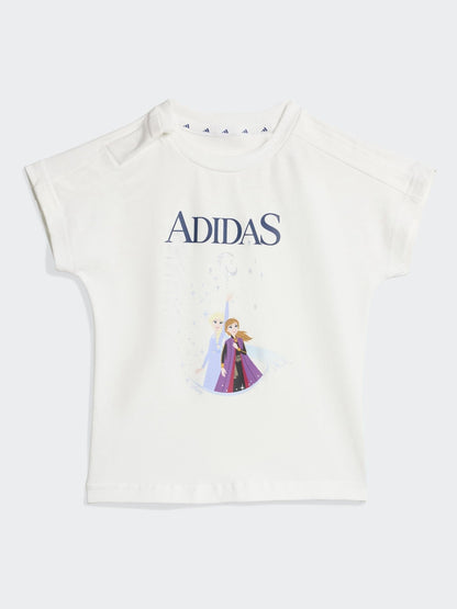 adidas White Disney Frozen Top and Short Set image 3