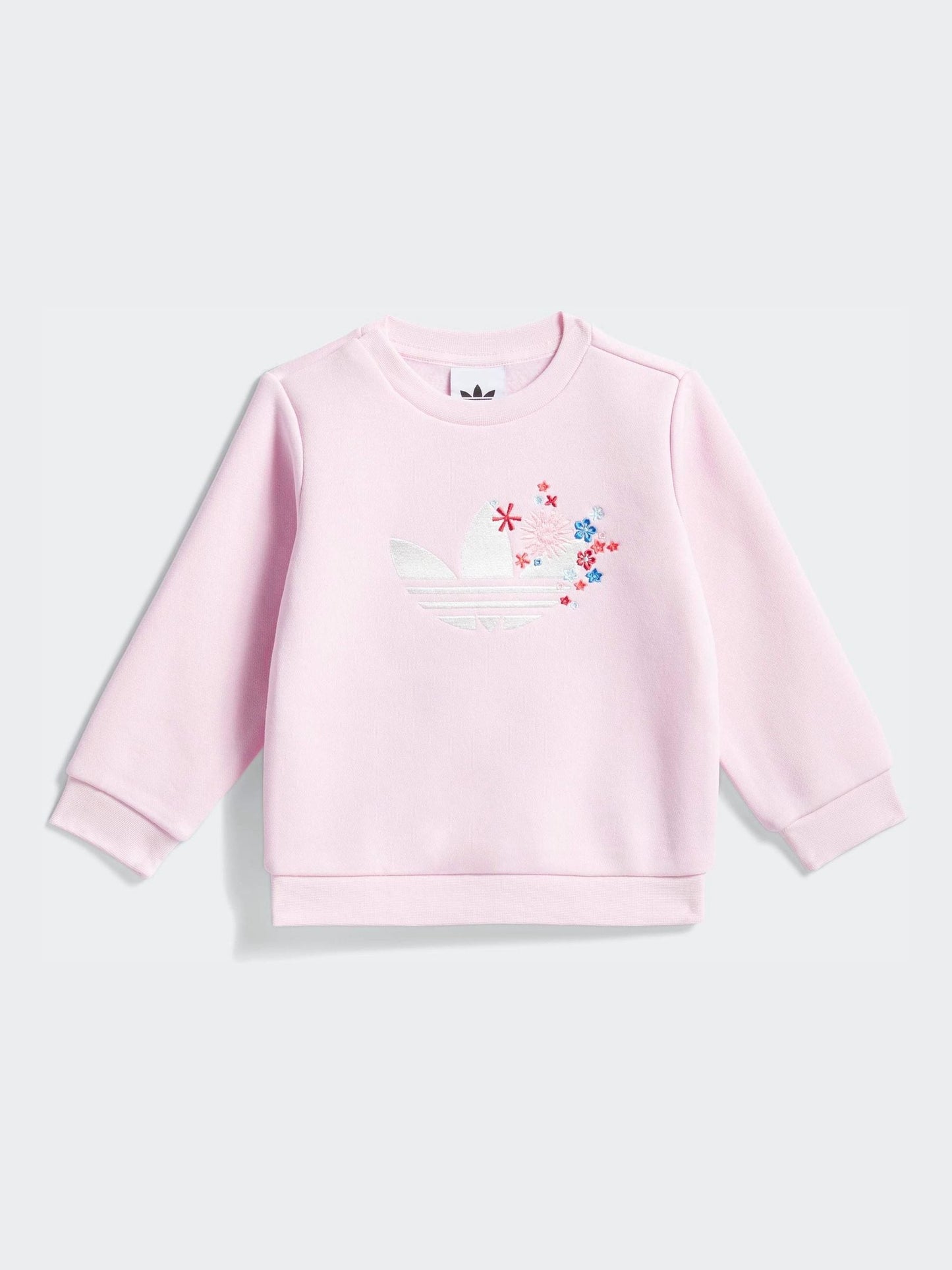 adidas Originals Pink x Liberty London Sweatshirt and Joggers Infant Set image 2