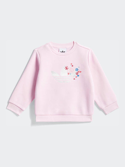 adidas Originals Pink x Liberty London Sweatshirt and Joggers Infant Set image 2