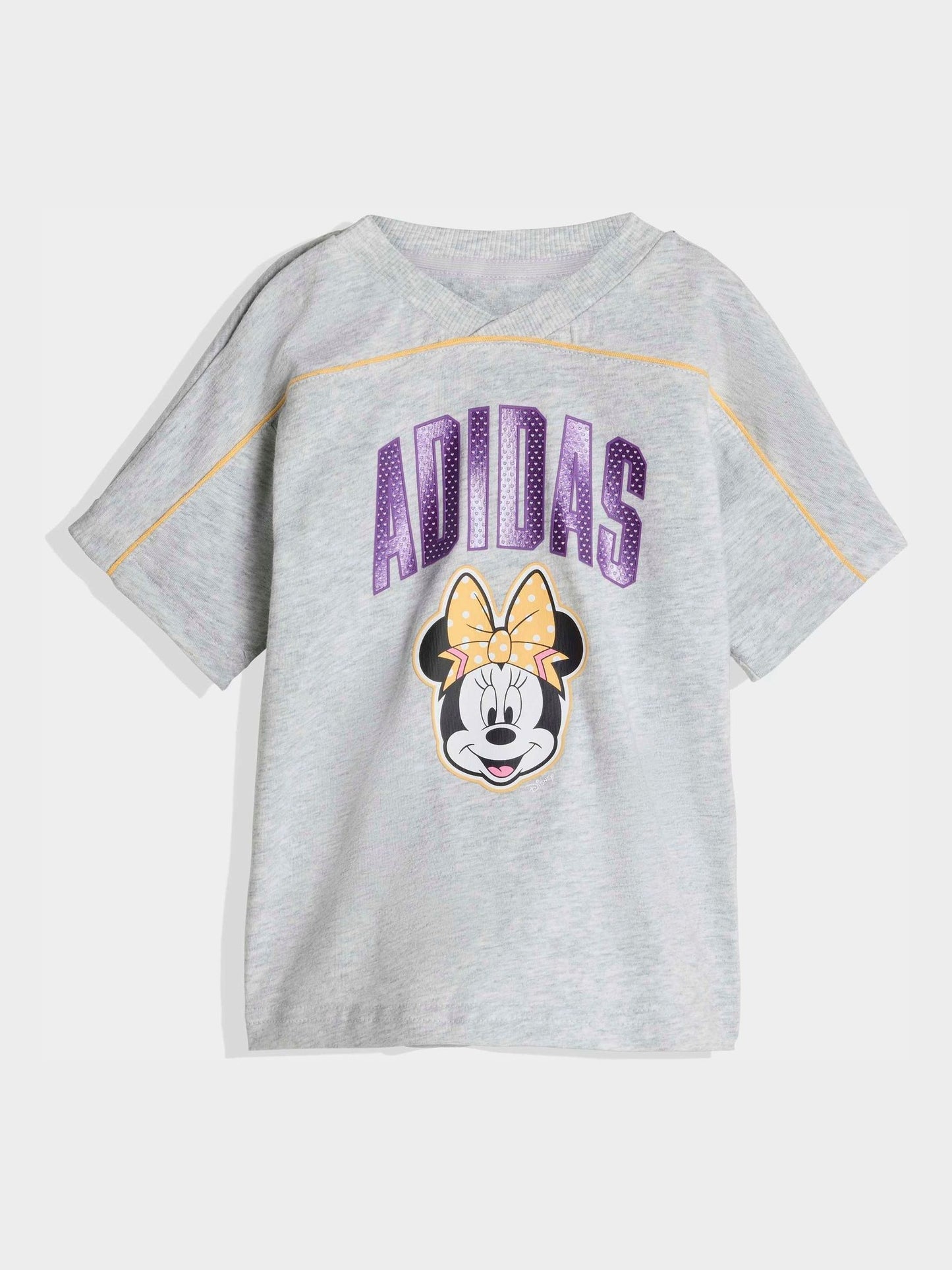 adidas Grey Disney Minnie Mouse T-Shirt and Shorts Infant Set image 2