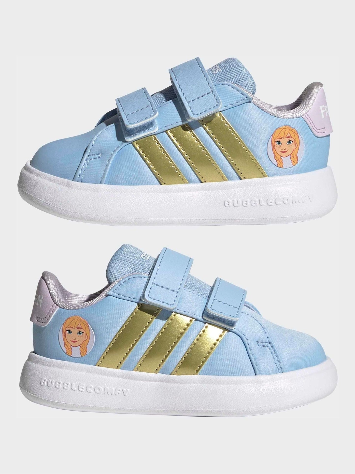 adidas Blue Disney Frozen Grand Court 3.0 Infant Trainers image 5