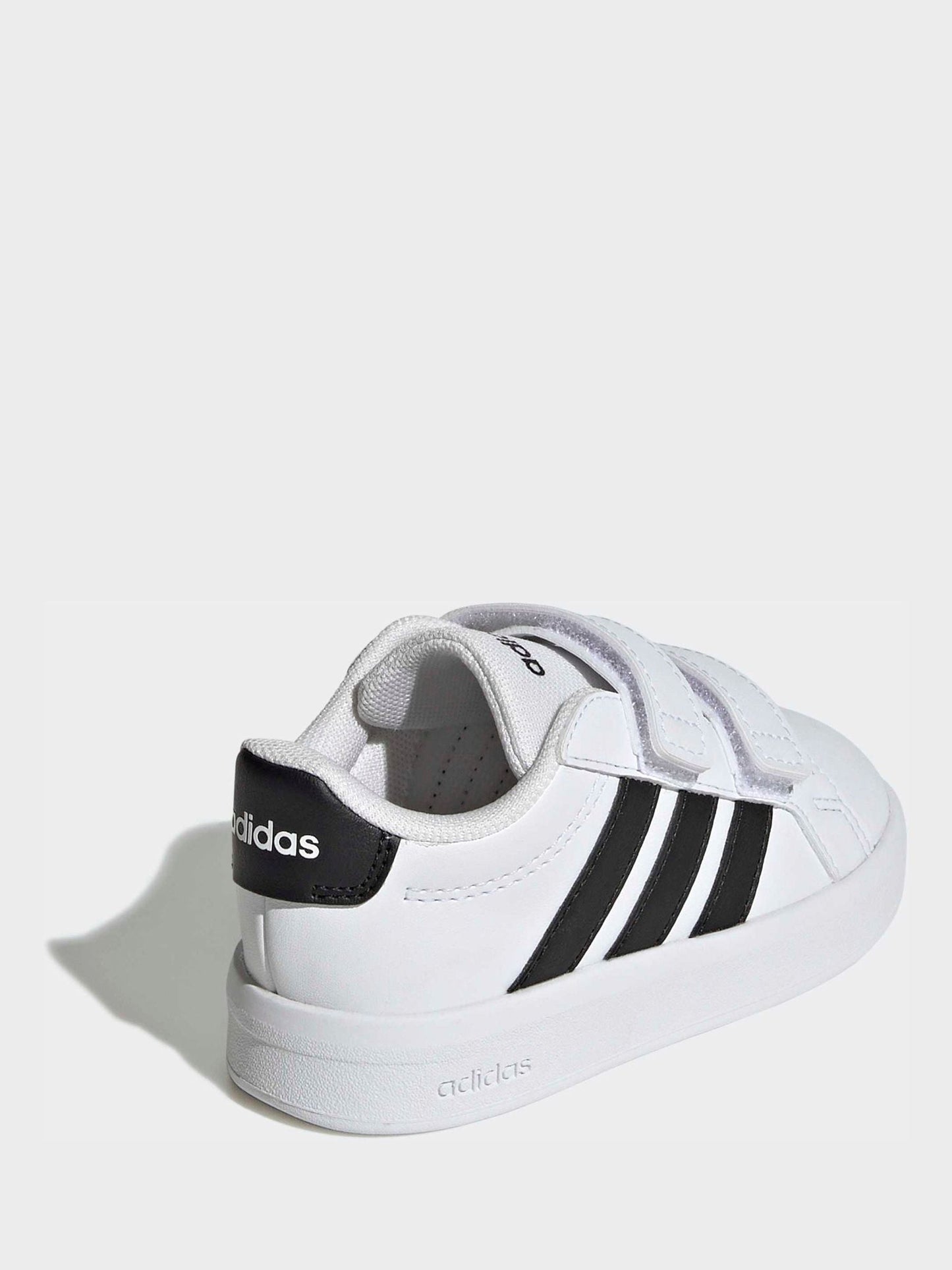 adidas White/Black Grand Court 3.0 Infant Trainers image 4