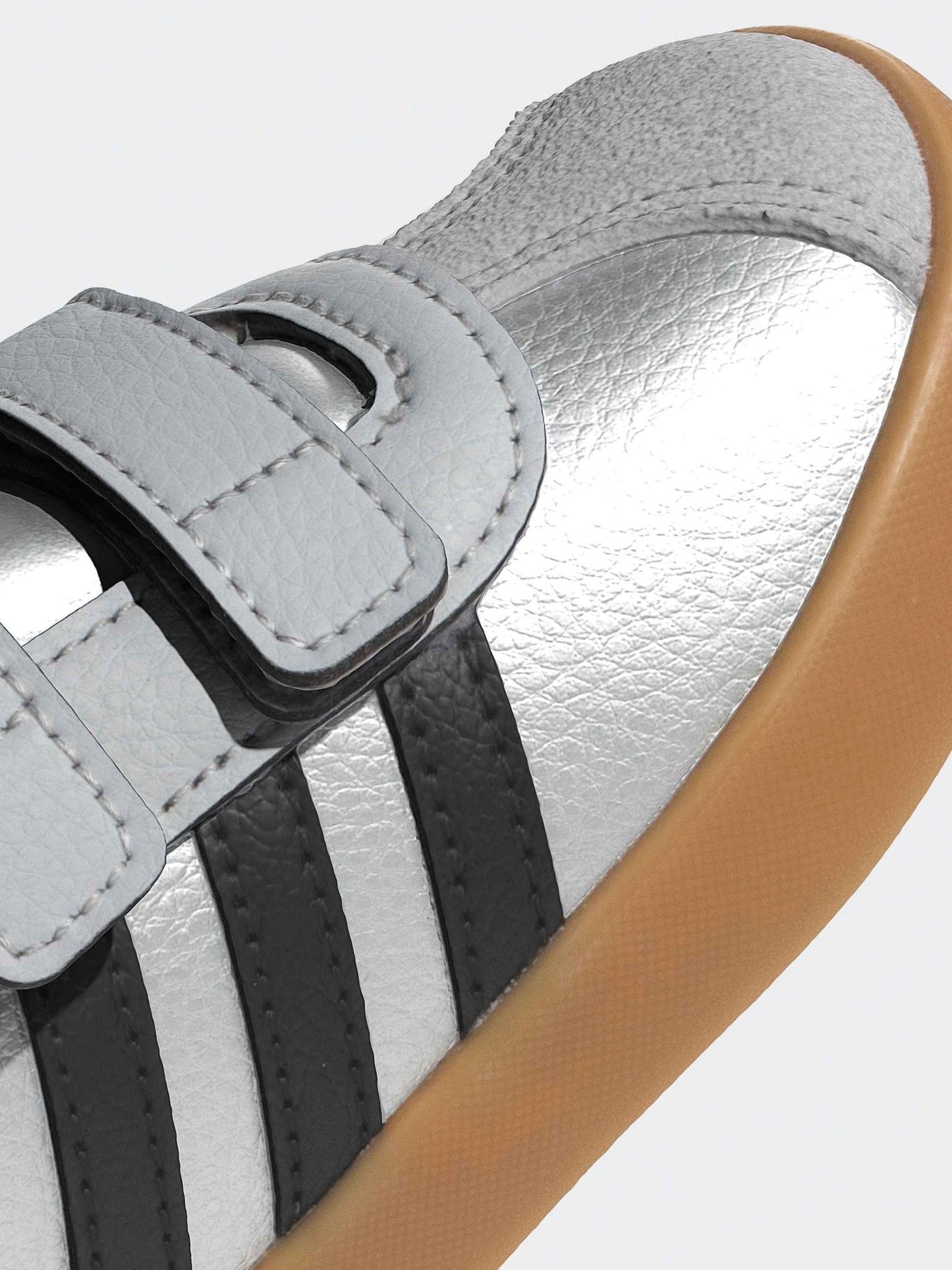 adidas Grey VL Court 3.0 Hook and Loop Infant Trainers image 8