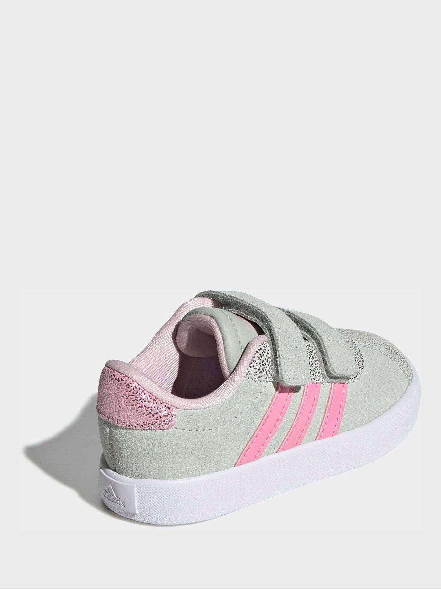 adidas Green VL Court 3.0 Hook and Loop Kids Trainers image 3