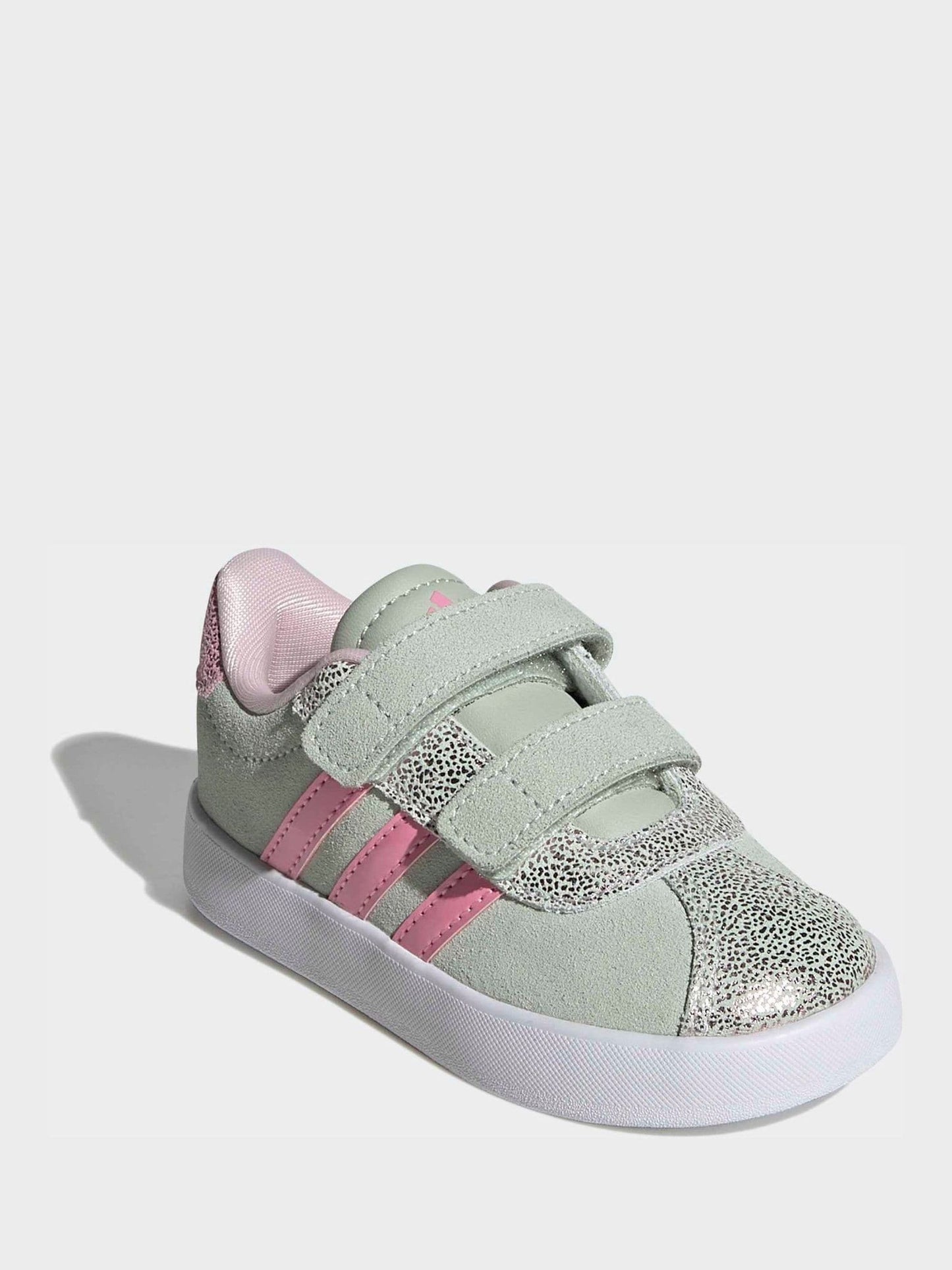 adidas Green VL Court 3.0 Hook and Loop Kids Trainers image 4