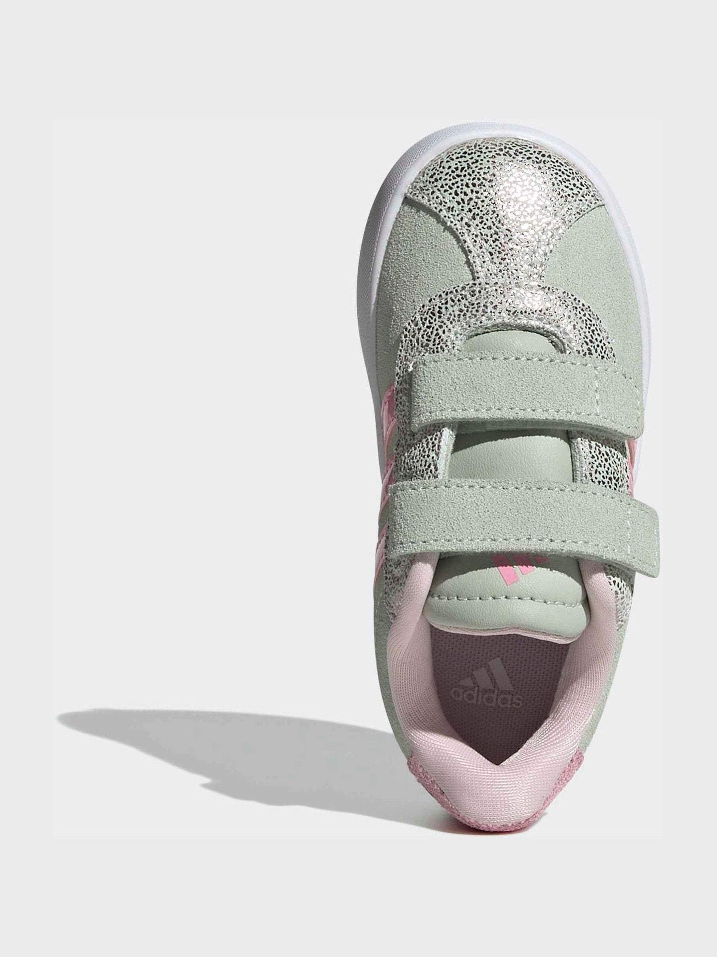 adidas Green VL Court 3.0 Hook and Loop Kids Trainers image 6