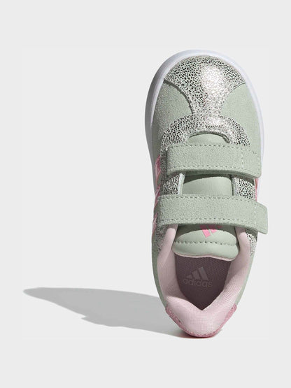 adidas Green VL Court 3.0 Hook and Loop Kids Trainers image 6