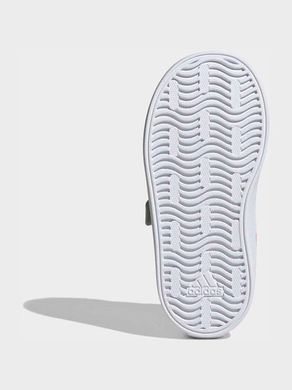 adidas Green VL Court 3.0 Hook and Loop Kids Trainers image 7