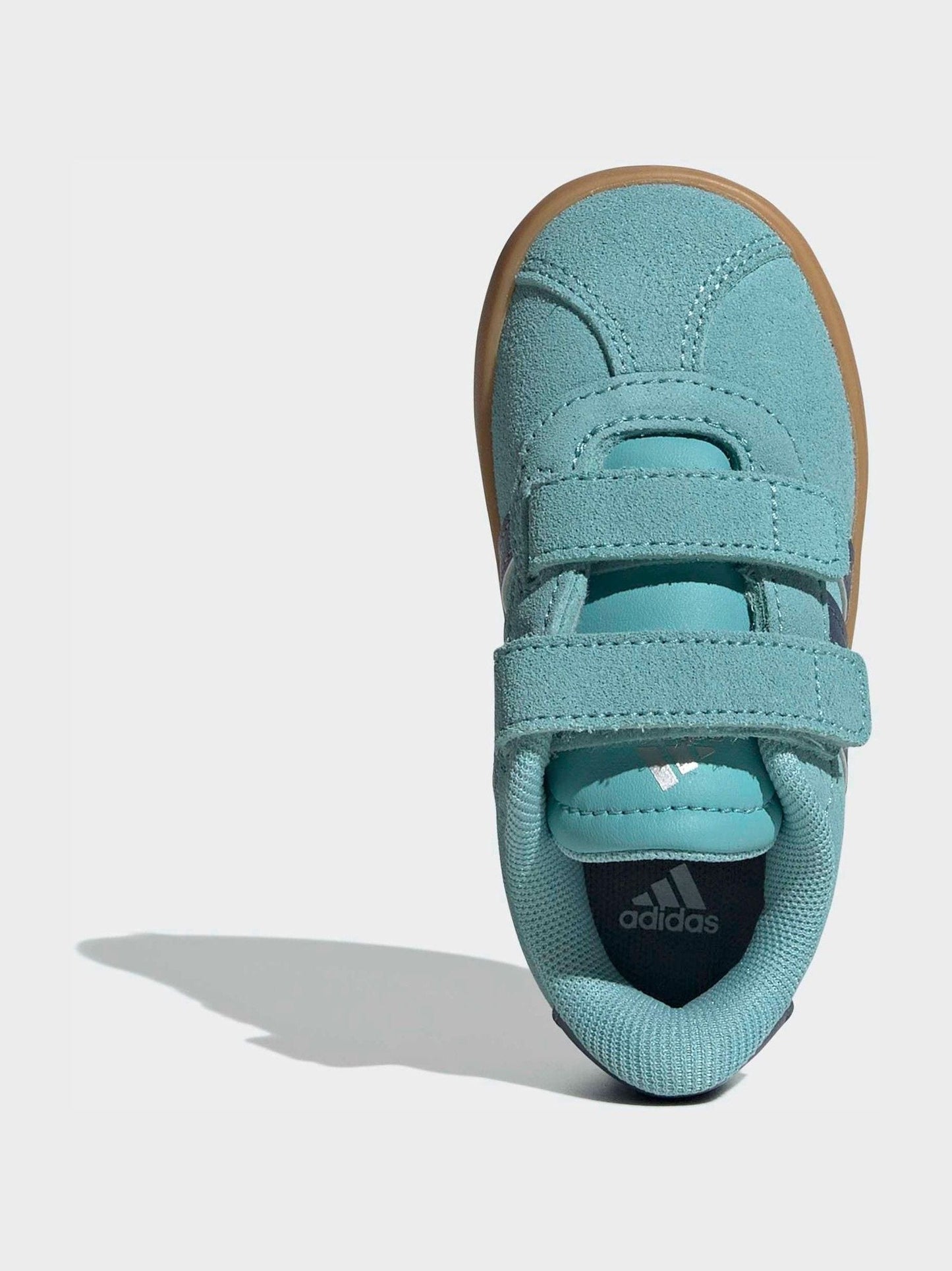 adidas Teal VL Court 3.0 Hook and Loop Infant Trainers image 6