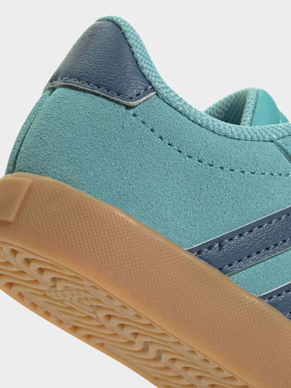 adidas Teal VL Court 3.0 Hook and Loop Infant Trainers image 9