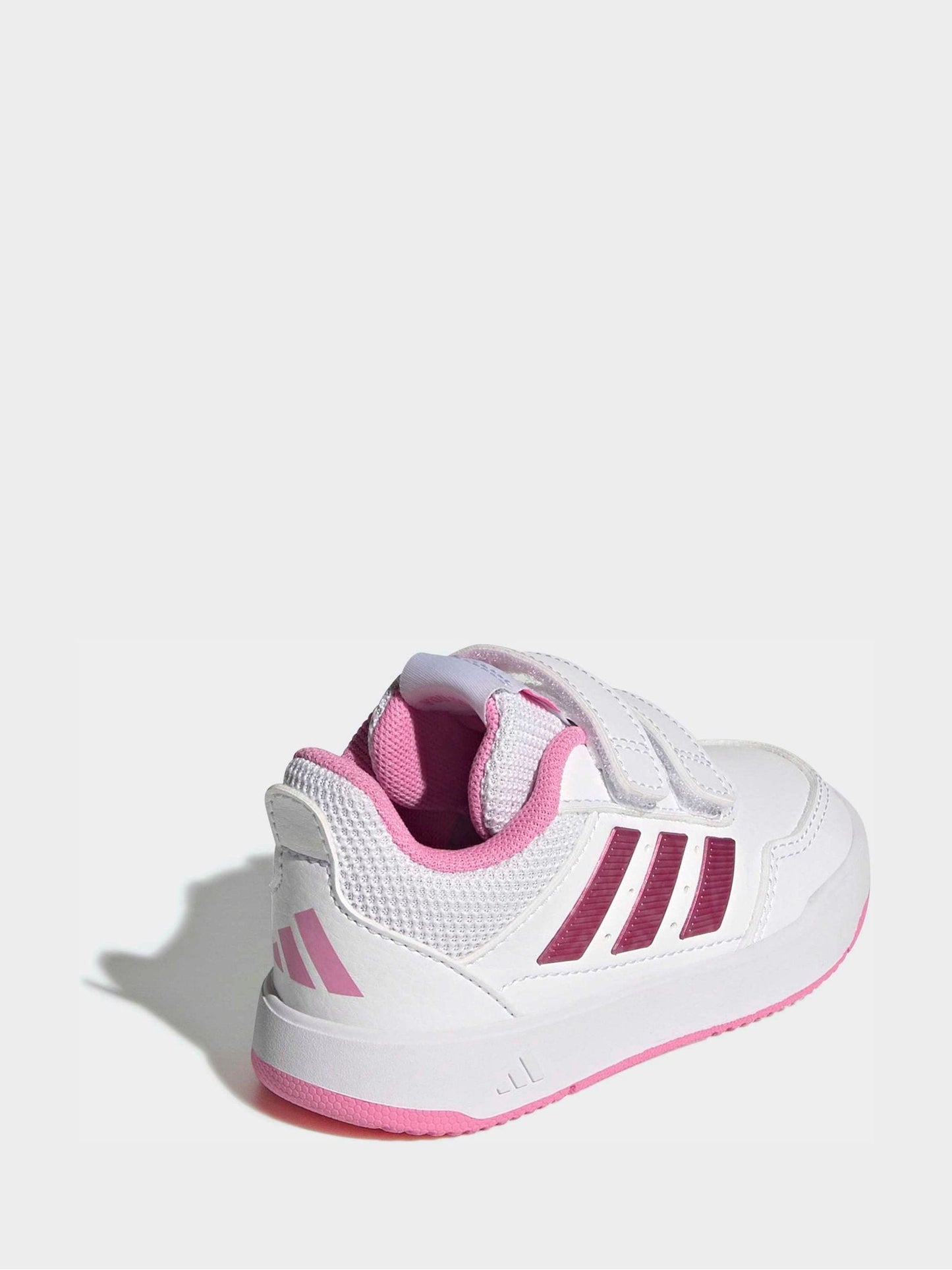 adidas White/Pink Hook and Loop Tensaur Sport 3.0 Infant Trainers image 4