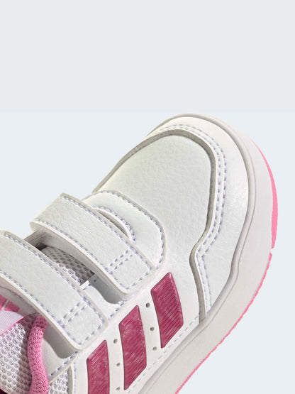 adidas White/Pink Hook and Loop Tensaur Sport 3.0 Infant Trainers image 8