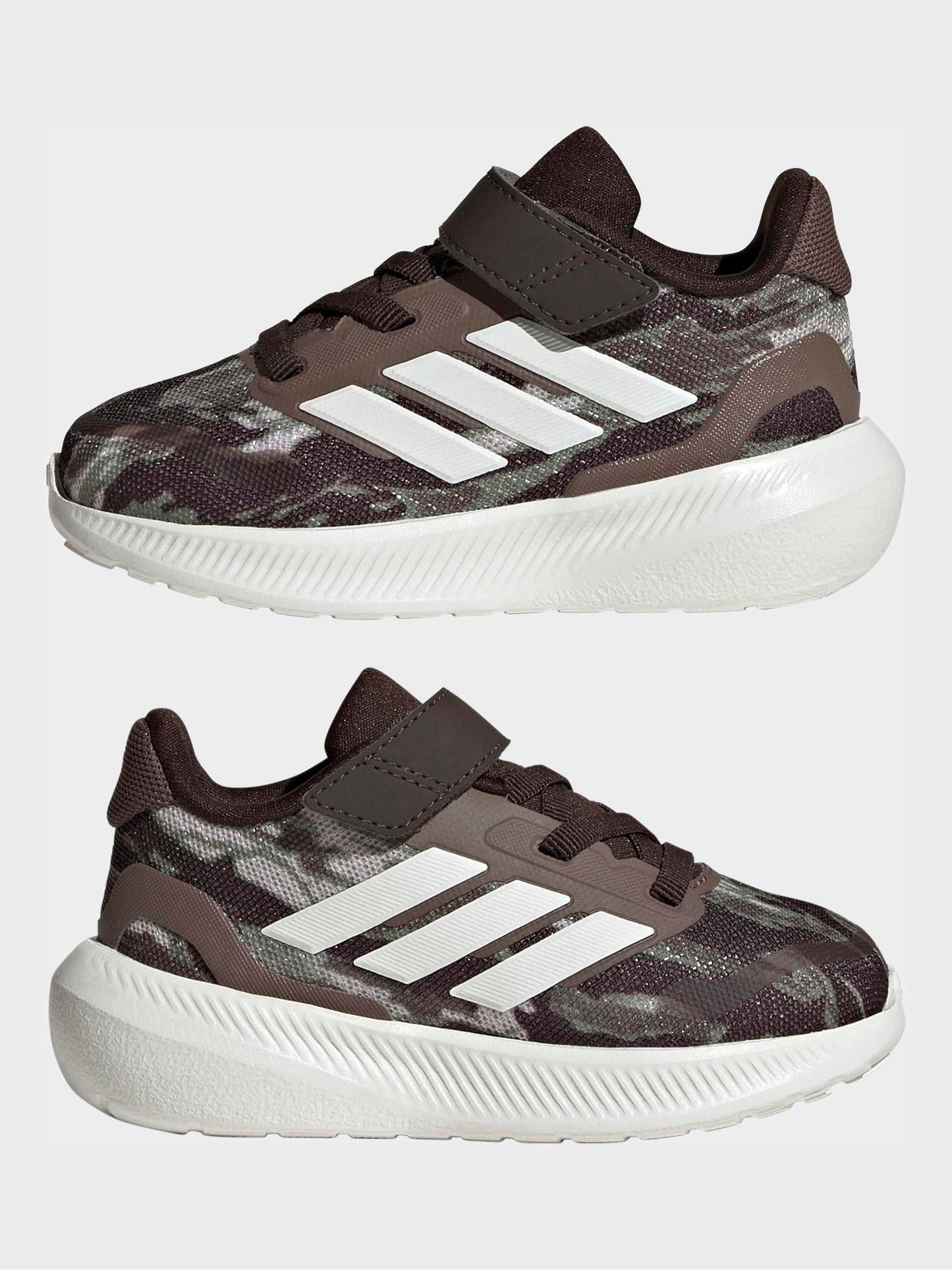 adidas Green Run Falcon 5 Elestic Lace Infant Trainers image 5