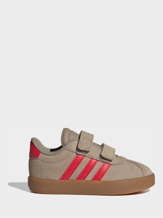 adidas Brown VL Court 3.0 Hook and Loop Infant Trainers image 1