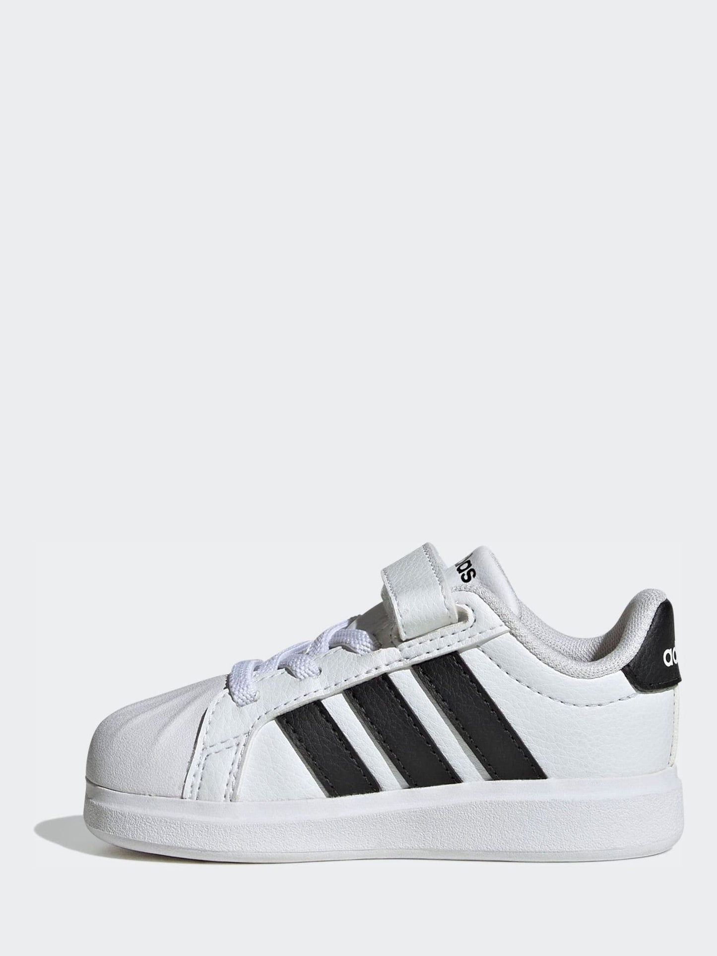 adidas White Street Talk Elastic Lace Infant Trainers image 2