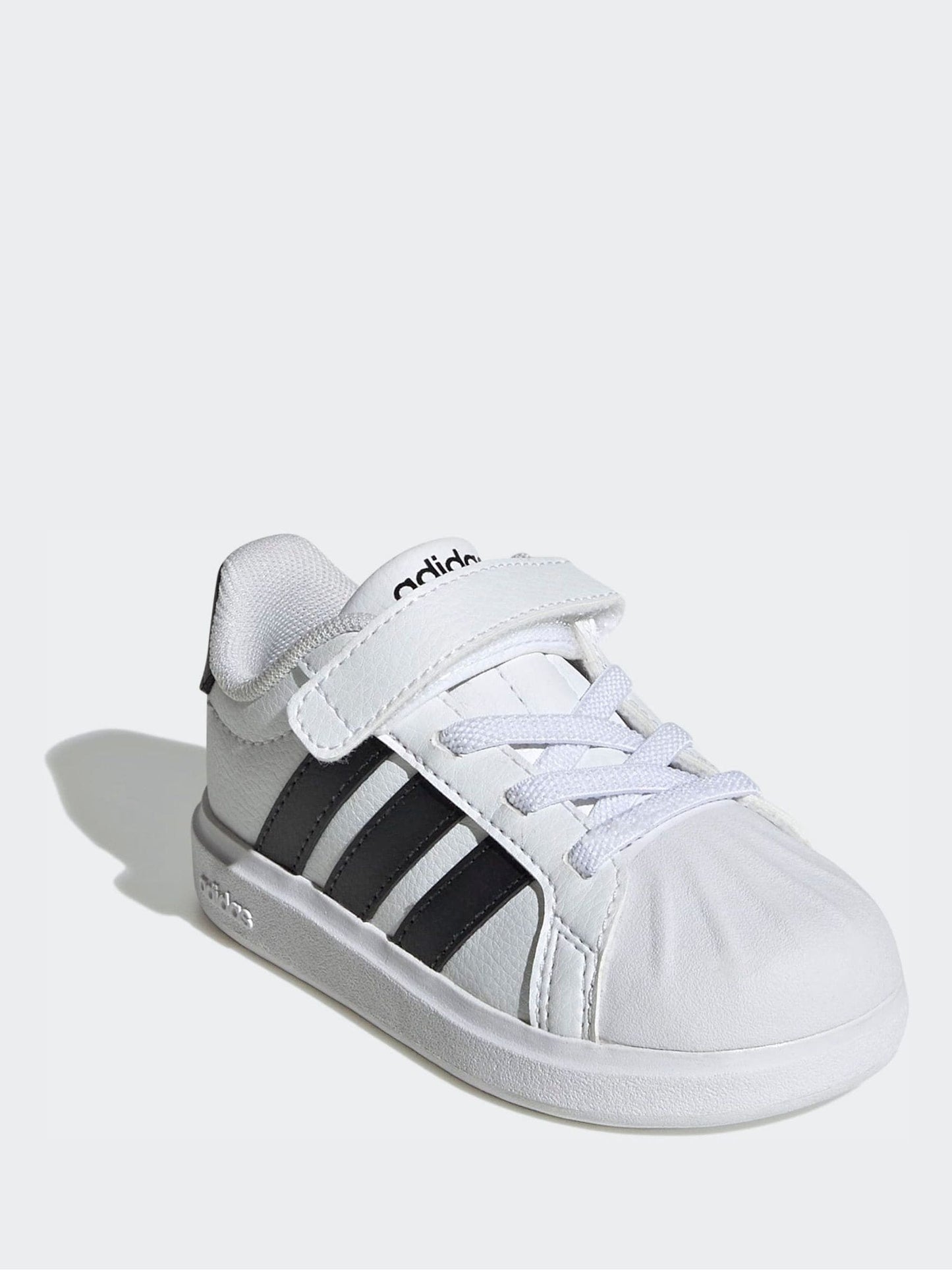 adidas White Street Talk Elastic Lace Infant Trainers image 3