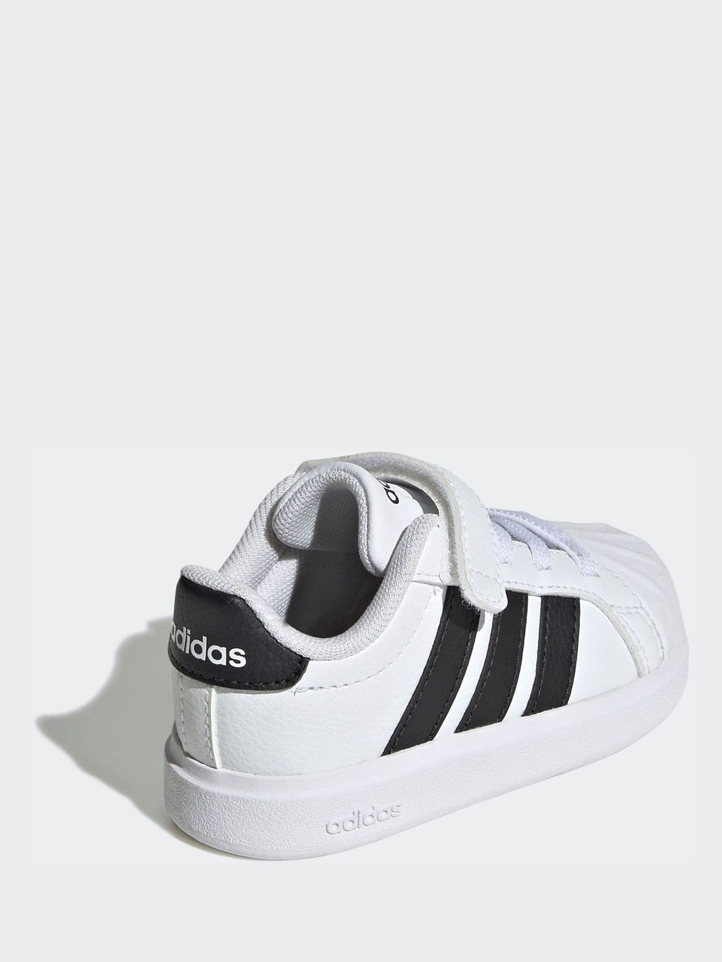 adidas White Street Talk Elastic Lace Infant Trainers image 4