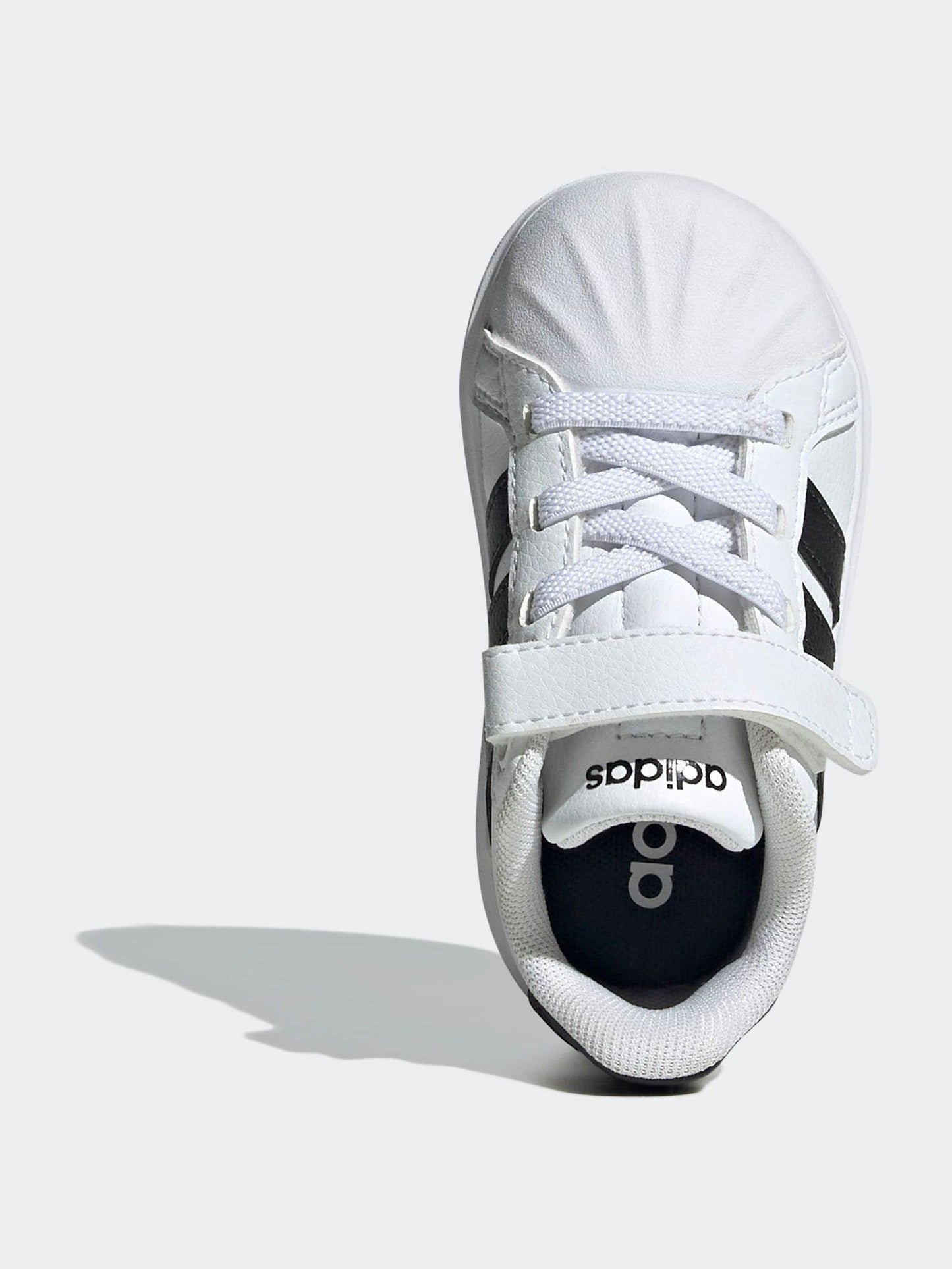 adidas White Street Talk Elastic Lace Infant Trainers image 6
