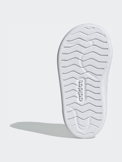 adidas White Street Talk Elastic Lace Infant Trainers image 7